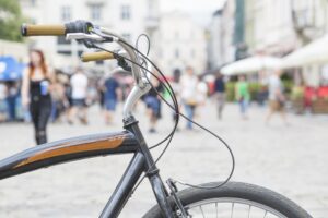 bicis de alquiler en la calle Gran Canaria - ruta
