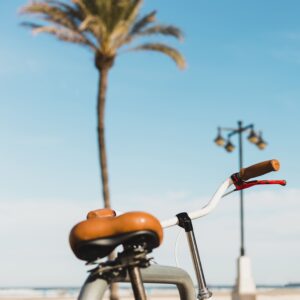 alquiler de bicicletas en la calle Gran Canaria - playa